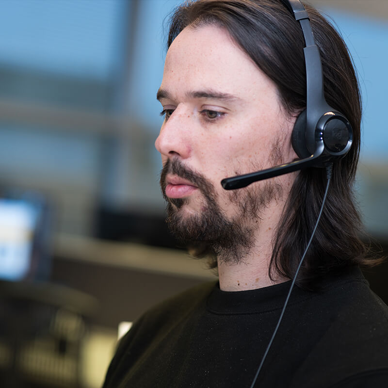 Rob answering a support call Rob answering a support call